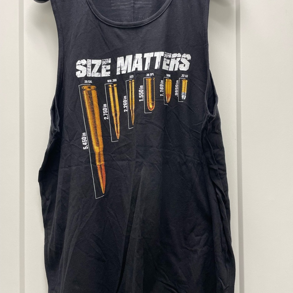 Grunt Style Black Tank Top with Bullet Graphic